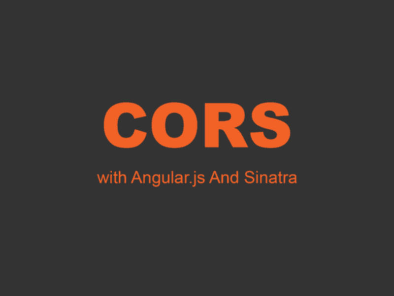 CORS with Angular.js and Sinatra